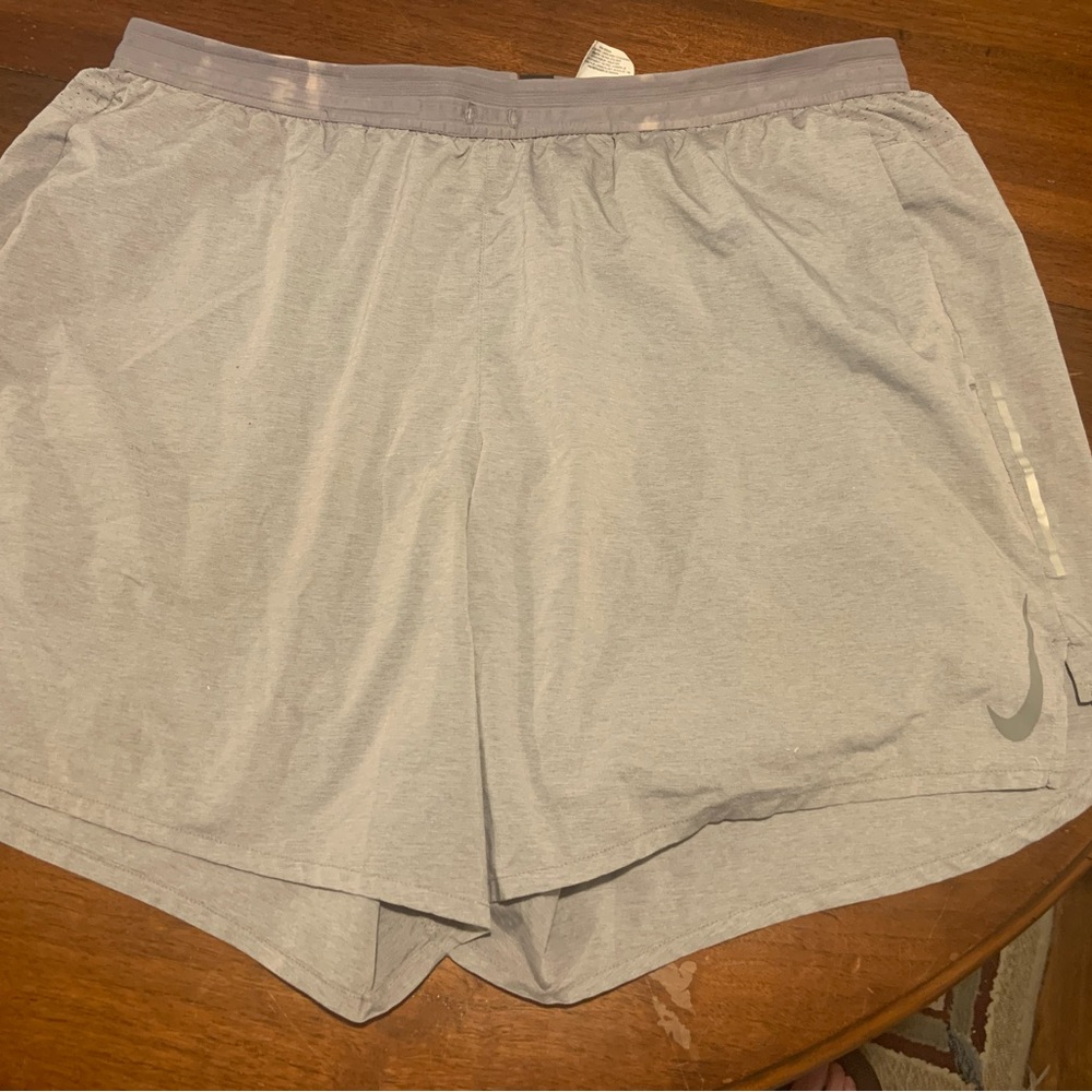 Nike Gray Athletic Shorts Lightweight Elastic Waist